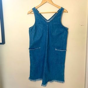 Denim patch pocket dress